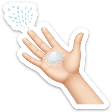 🤌🏻🧂 this hand sprinking salt like that sticker