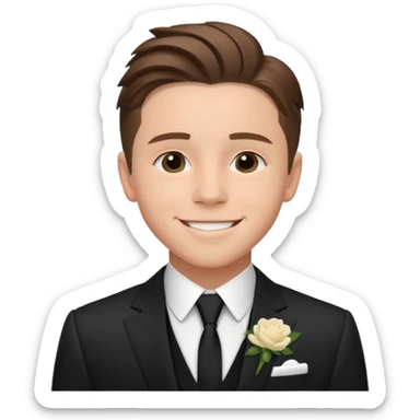 brooklyn beckham at wedding sticker