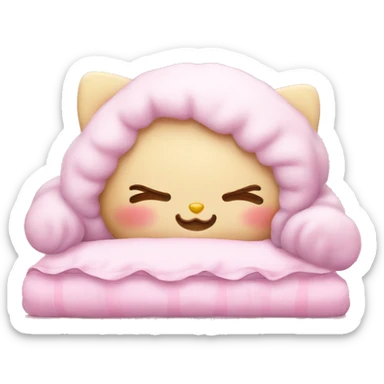 Sleeping-hello-kitty sticker