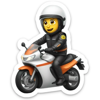 Me on motorbike  sticker