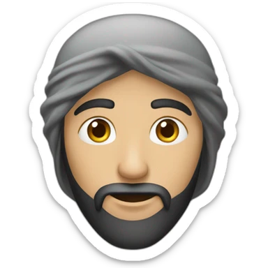 Un arabe avec un pistolet sticker