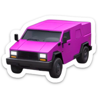 cybertruck, magenta sticker