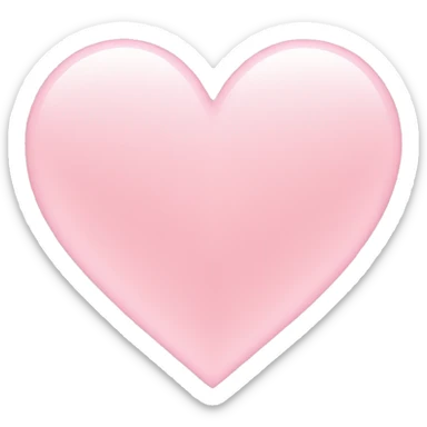 Light pink heart  sticker