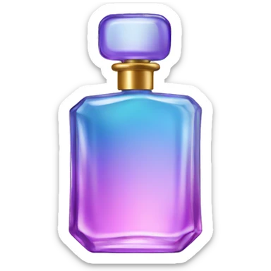 Perfume bottle sticker
