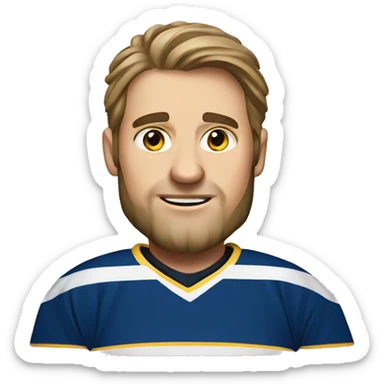 Hockey fan hirl sticker