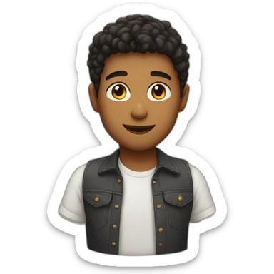 Boy handsome sticker