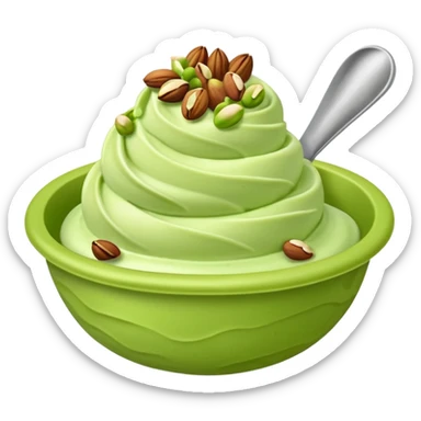 gelato con penna e pistacchio  sticker