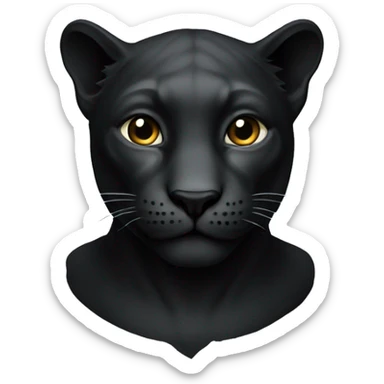 panthere noir sticker