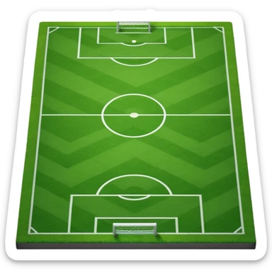 Campo fútbol  3D sticker