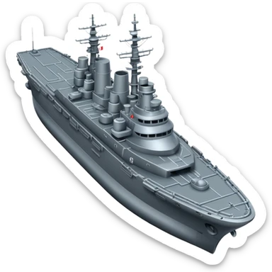battleship from above sticker
