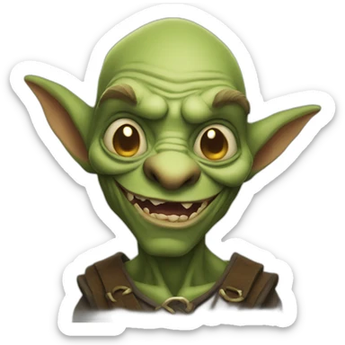 Goblin qui rie sticker