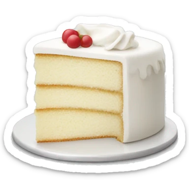 White cake piece  sticker