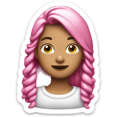 Pink Christmas emojis  sticker