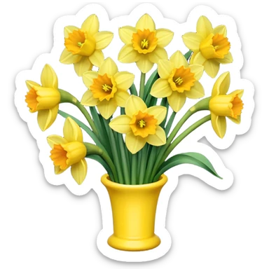 Bunch of daffodils sticker
