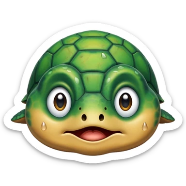 Turtle crying  sticker