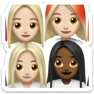 Billie Eilish with red and black Haïti sticker