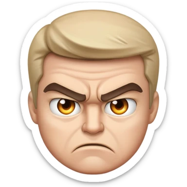 Mad idk face sticker