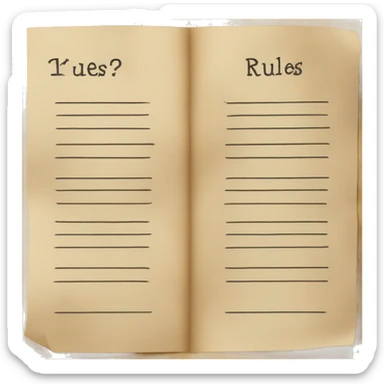 paper wth rules sticker