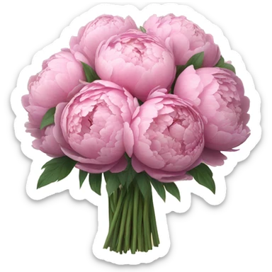 Big impressive peony bouquet  sticker