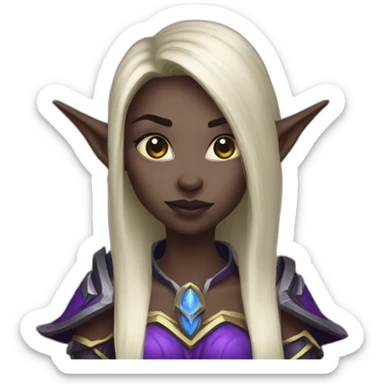 World of Warcraft night elf sticker