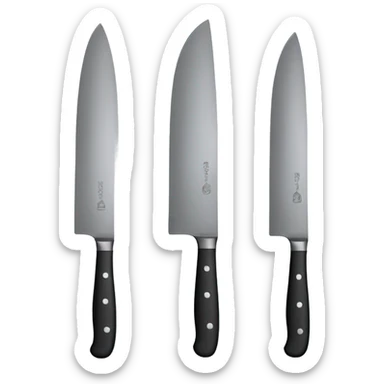 Kitchen Set of Knives  sticker
