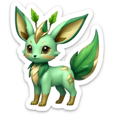 Shiny Exotic Sprigatito-Leafeon-Hybrid-Creature sticker