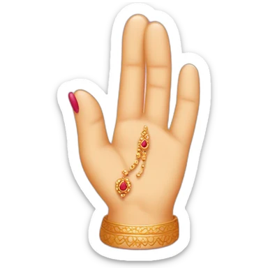 Ladyfinger in indian wedding  sticker