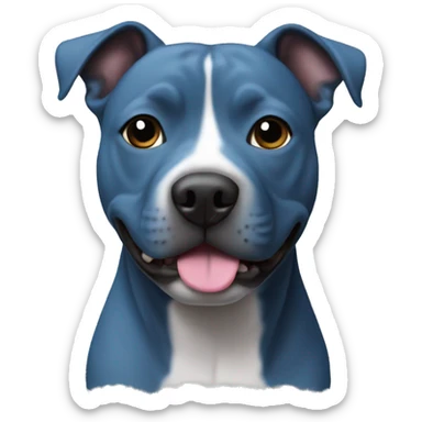 blue staffy sticker