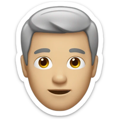 man with no facial features sticker