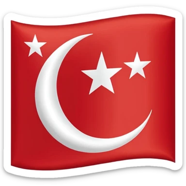 Flag of ottoman empire sticker