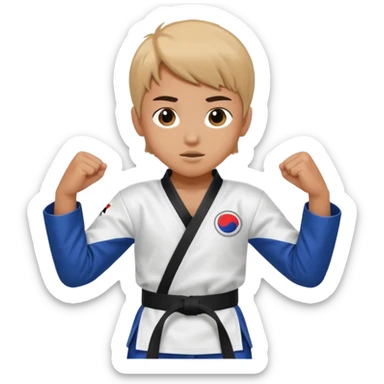 Taekwondo Kid  sticker