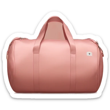 Rosé colored duffel bag sticker