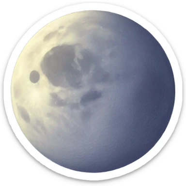 Moon with stars  sticker