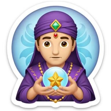 fortune teller male sticker