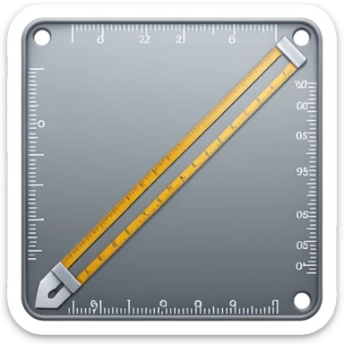 mac os icon crop ruler square  sticker