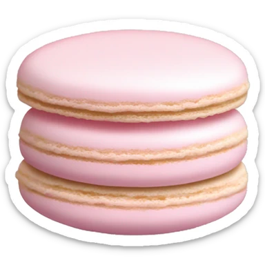 Pale pink macaron sticker