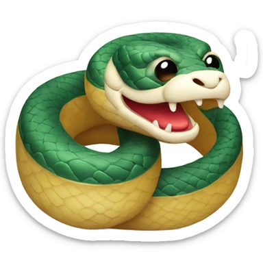 happy Chinese new year snake, cute sticker