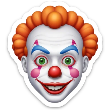 The clown is funny sticker