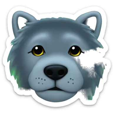 Northern lights on black background with stars as background sticker