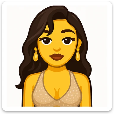 Convert this photo to an emoji style image closely resembling the original person, using the general model for editing. sticker