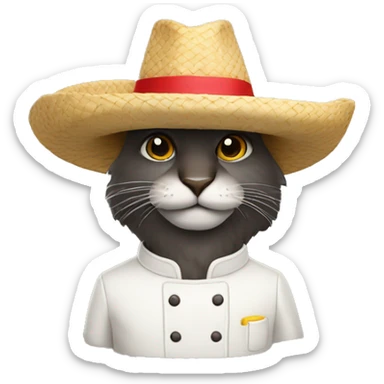 Rata con sombrero de chef sticker