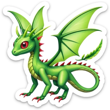 Shiny Exotic Flygon-Leafeom-Celebi-Scyther-Hybrid-Creature sticker