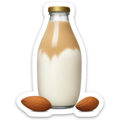 dramatic almond milk sticker