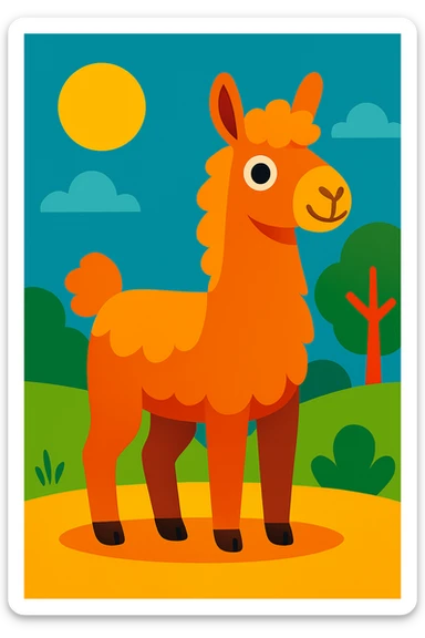 Llama sticker