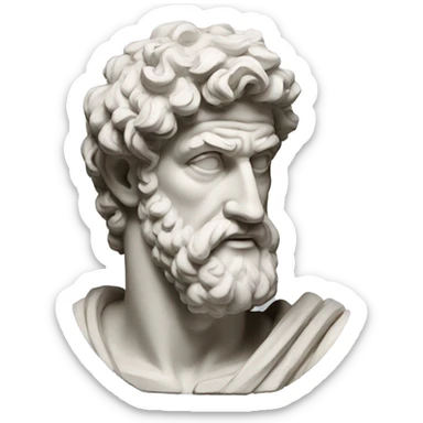 greek sculpture sticker