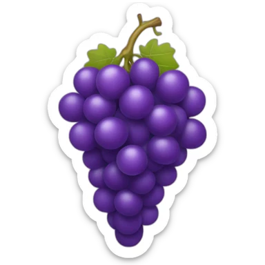 Purple grape sticker