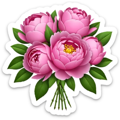 Pink Bouquet of flower sticker