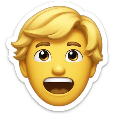 funny emogy' sticker