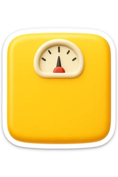 EMOJI STILE IPHONE DI UNA BILANCIA PESA PERSONE IN 3D  sticker