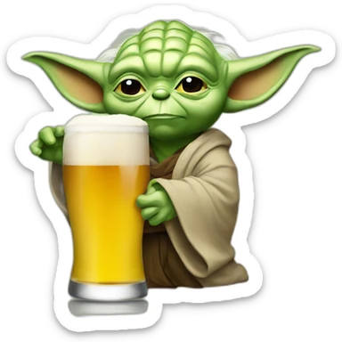 Yoda beers sticker